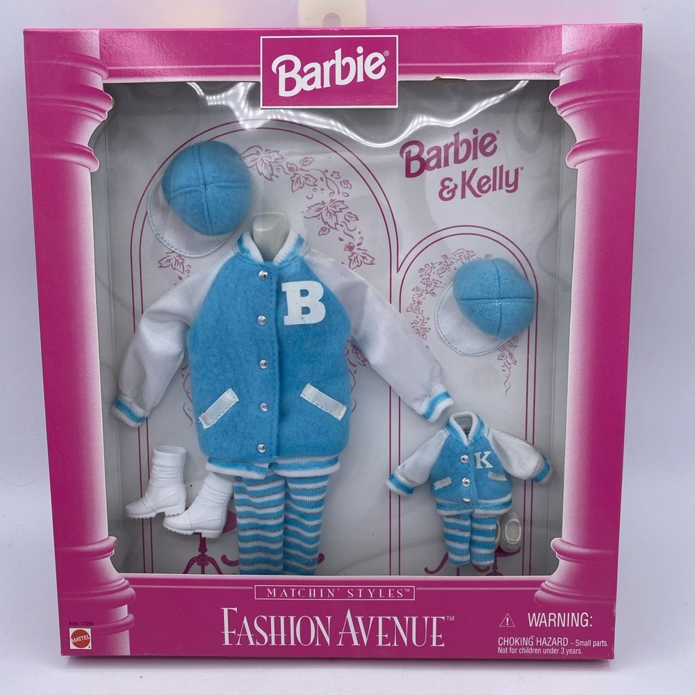 Barbie Fashion‎ Avenue Matchin' Styles Barbie & Kelly 1996 Mattel 17292 Vintage